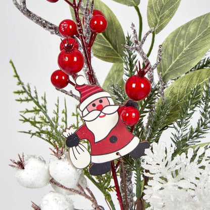 Red Berry Christmas Pick 35Cm