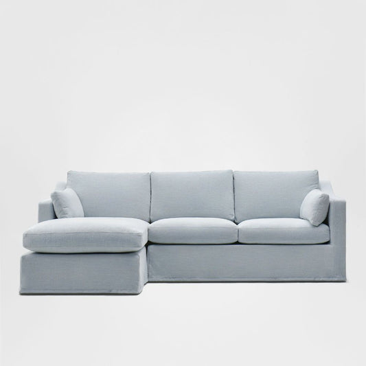 Clovelly 3 Seater Left Chaise Sofa Beach