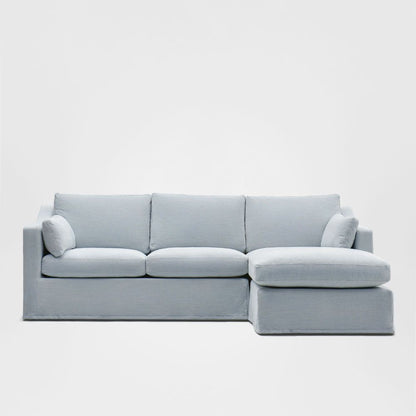 Clovelly 3 Seater Right Chaise Sofa Beach