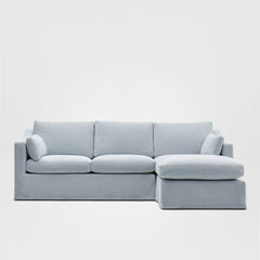 Clovelly 3 Seater Right Chaise Sofa Beach