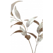 Pearl White With Dusty Pink Christmas Eucalyptus Willow Spray