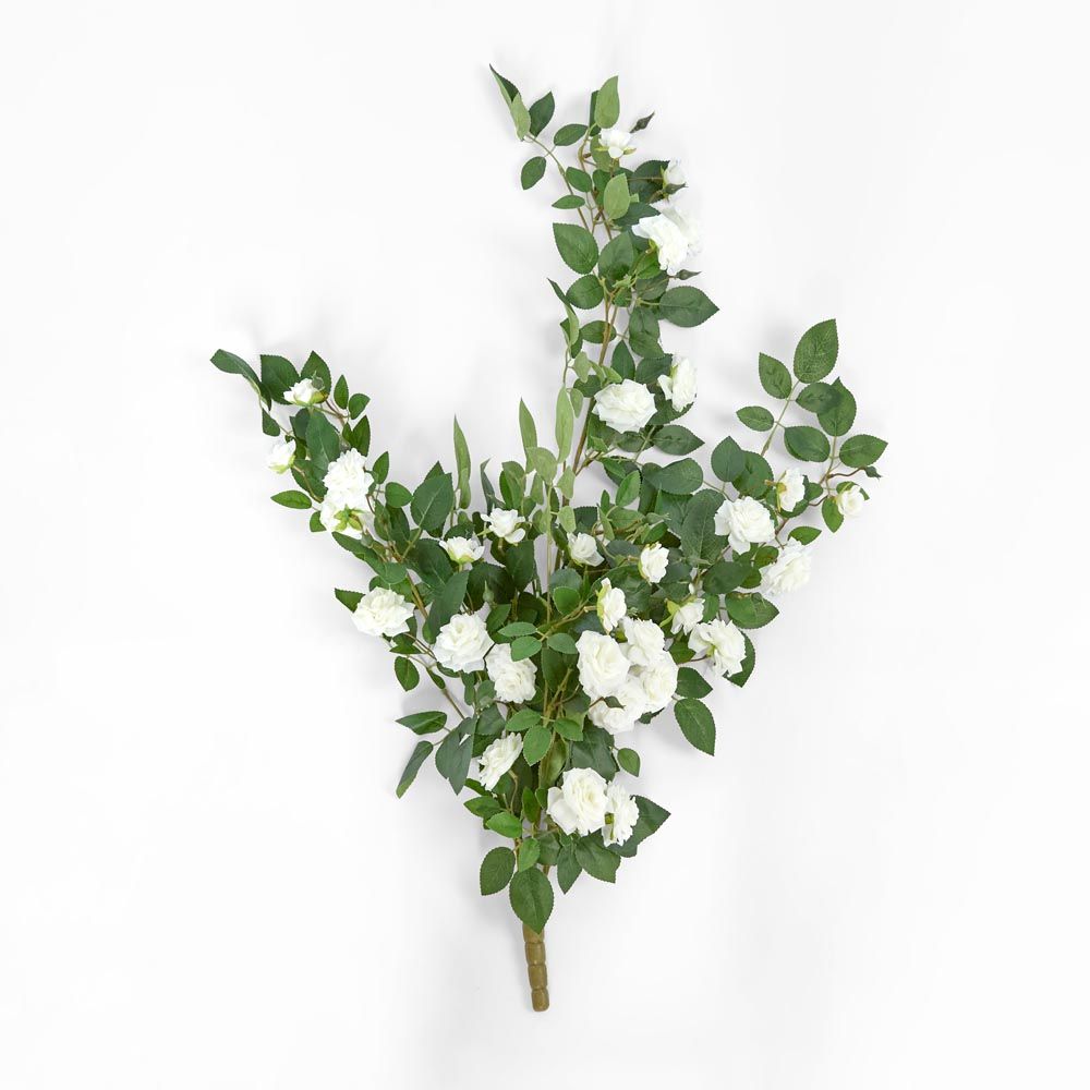 Hanging Rose Spray White
