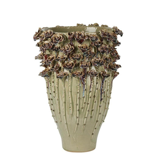 Rose Vase Large Green H:60Cm