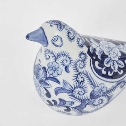 Dynasty Bird Dark Blue & White