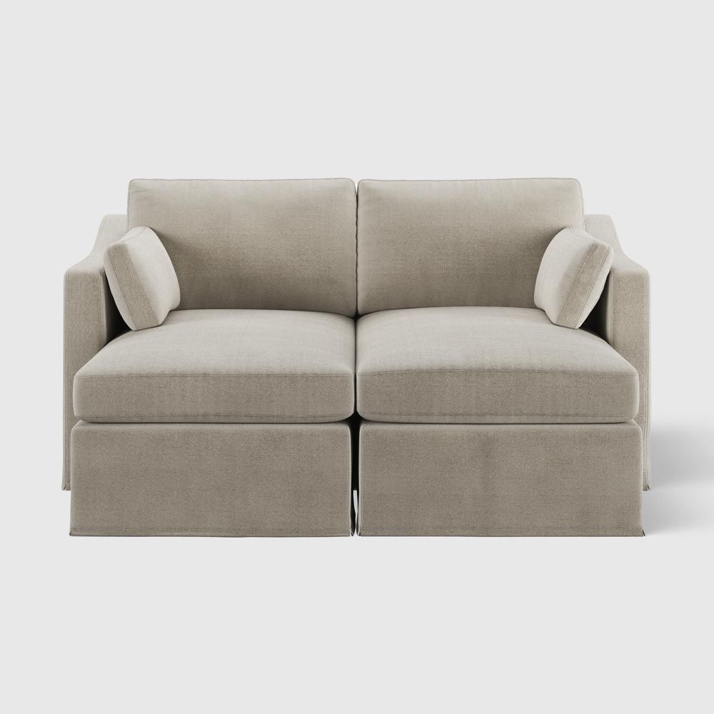 Clovelly Double Chaise Daybed Natural Covers Only