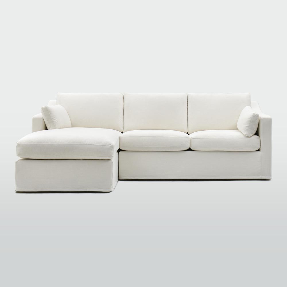 Clovelly 3 Seater Left Chaise Sofa Ivory Covers Only