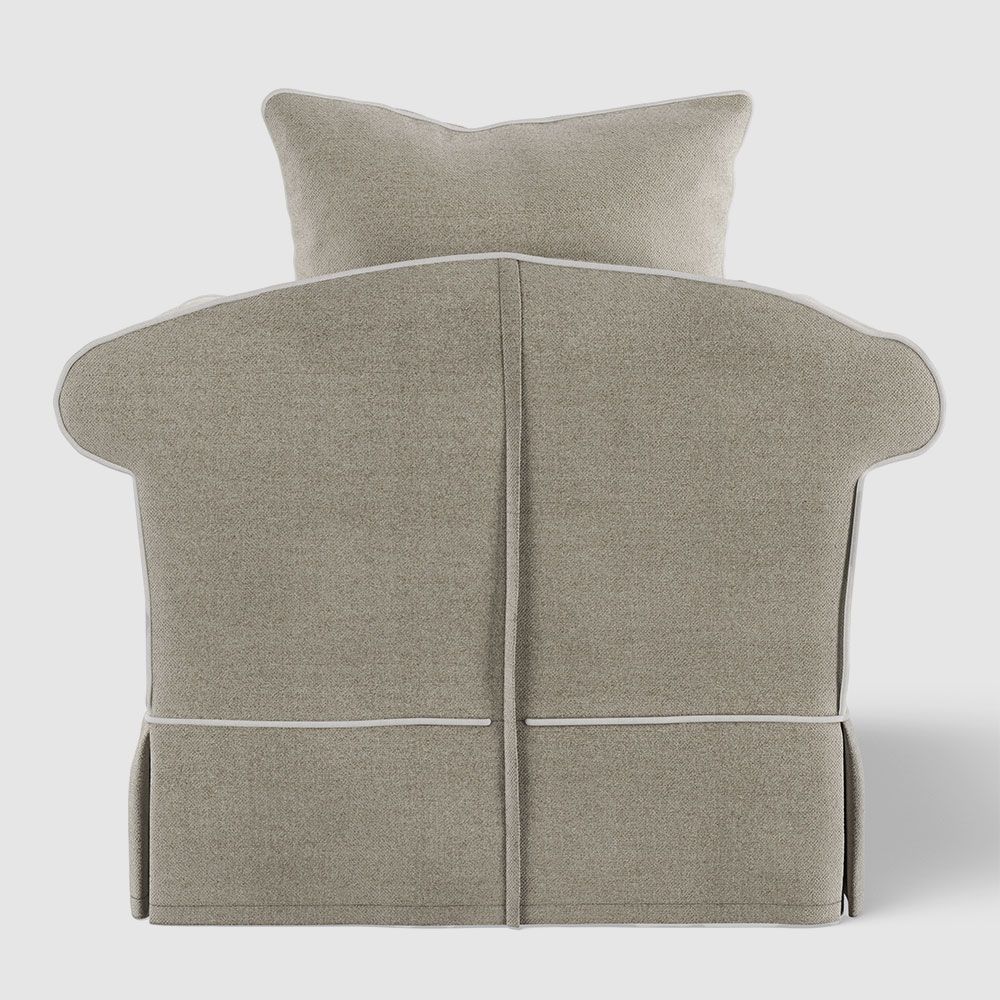 Avalon Hamptons Armchair Natural W/White Piping