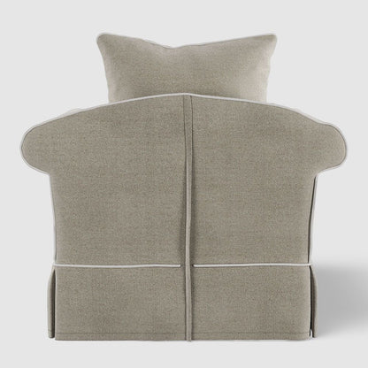 Avalon Hamptons Armchair Natural W/White Piping