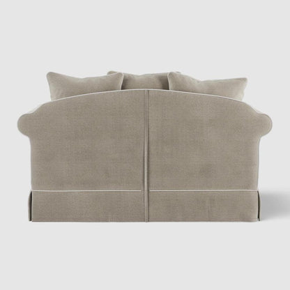 Avalon Hamptons 2 Seat Sofa Natural W/White Piping