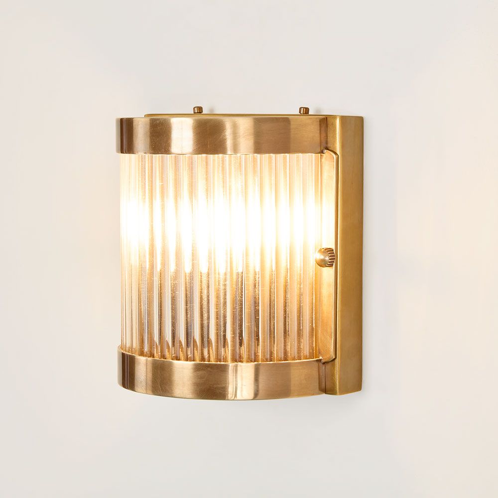 Pretoria Outdoor Wall Light Antique Brass