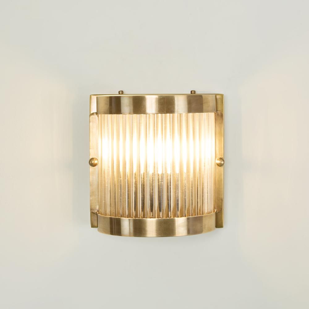 Pretoria Outdoor Wall Light Antique Brass