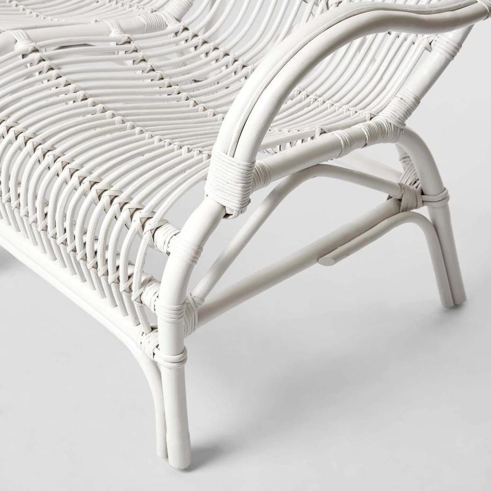 Seville Rattan Two Seater White