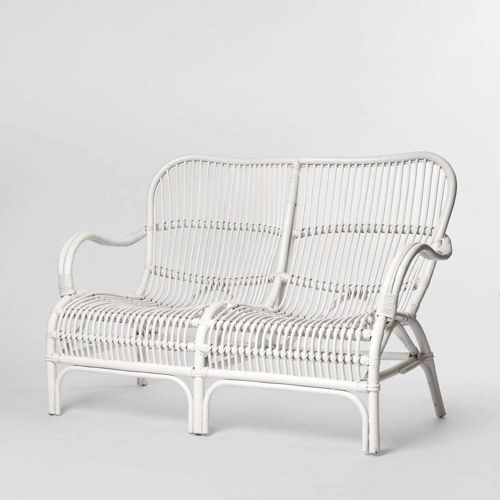 Seville Rattan Two Seater White