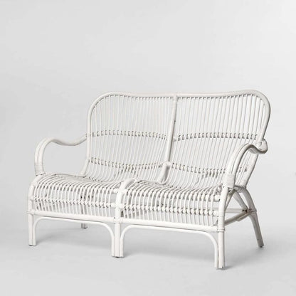 Seville Rattan Two Seater White