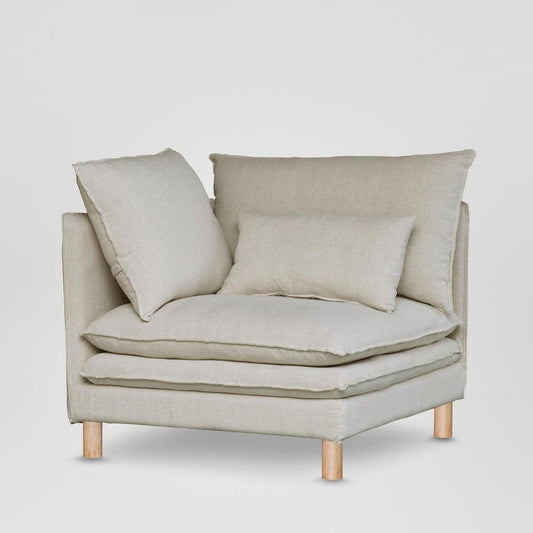 Aura Corner Base Cover C7 Natural Linen