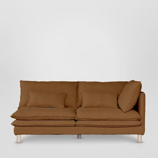 Aura 2 Seater Right Arm Cover Class 7 Brown Sugar