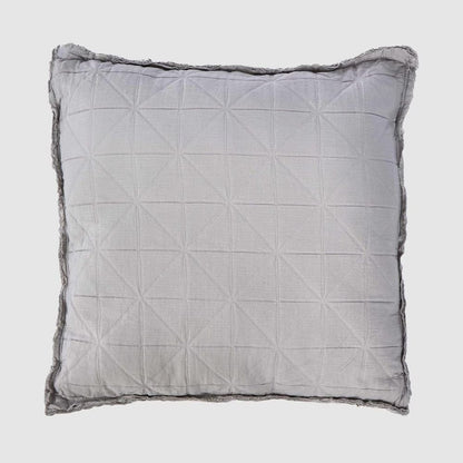 Quilted Cushion Light Grey