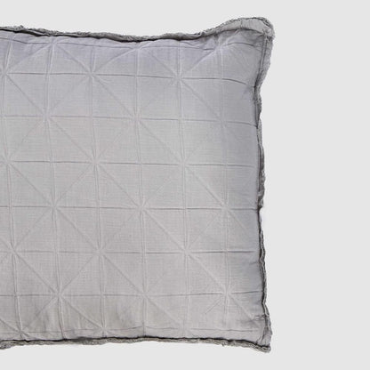 Quilted Cushion Light Grey