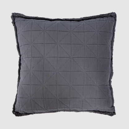 Quilted Cushion Dark Grey