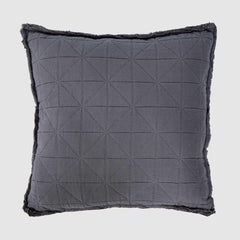 Quilted Cushion Dark Grey