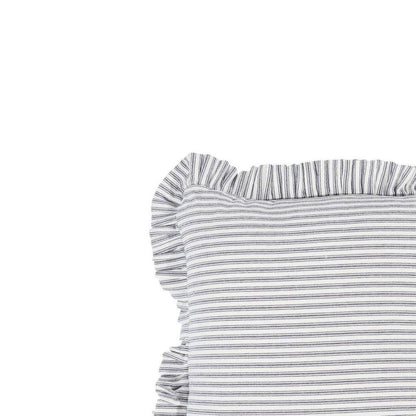 Tick Frill Cushion 50X50 Blue