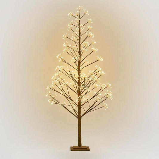 Nature Brown Starry Tree 180Cm With 1395Led
