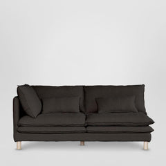 Aura 2 Seater Left Arm Cover Class 7 Black