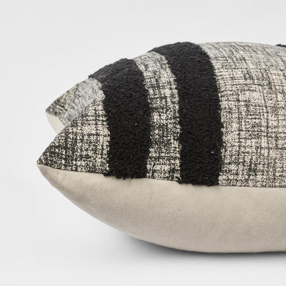 Stanly Cushion Cover 50X50Cm Black/Grey