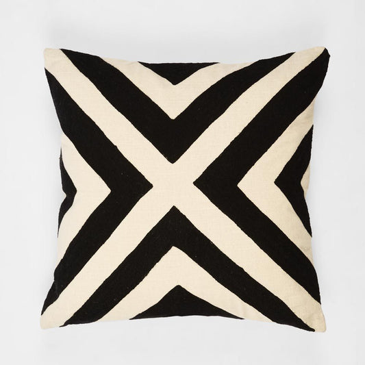 Clifton Cushion Cover 50X50Cm Natural/Black
