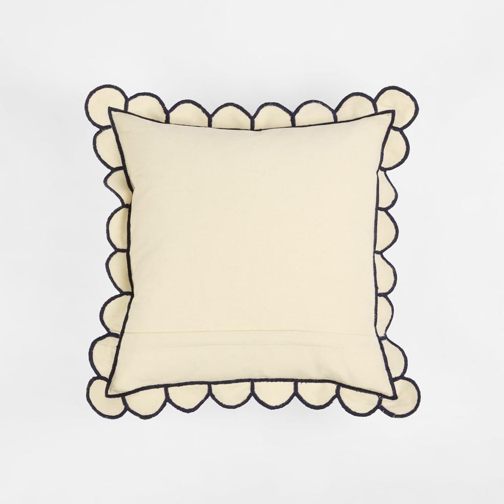 Paree Cushion Cover 50X50Cm Natural/Blue