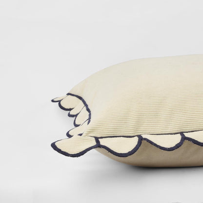 Paree Cushion Cover 50X50Cm Natural/Blue