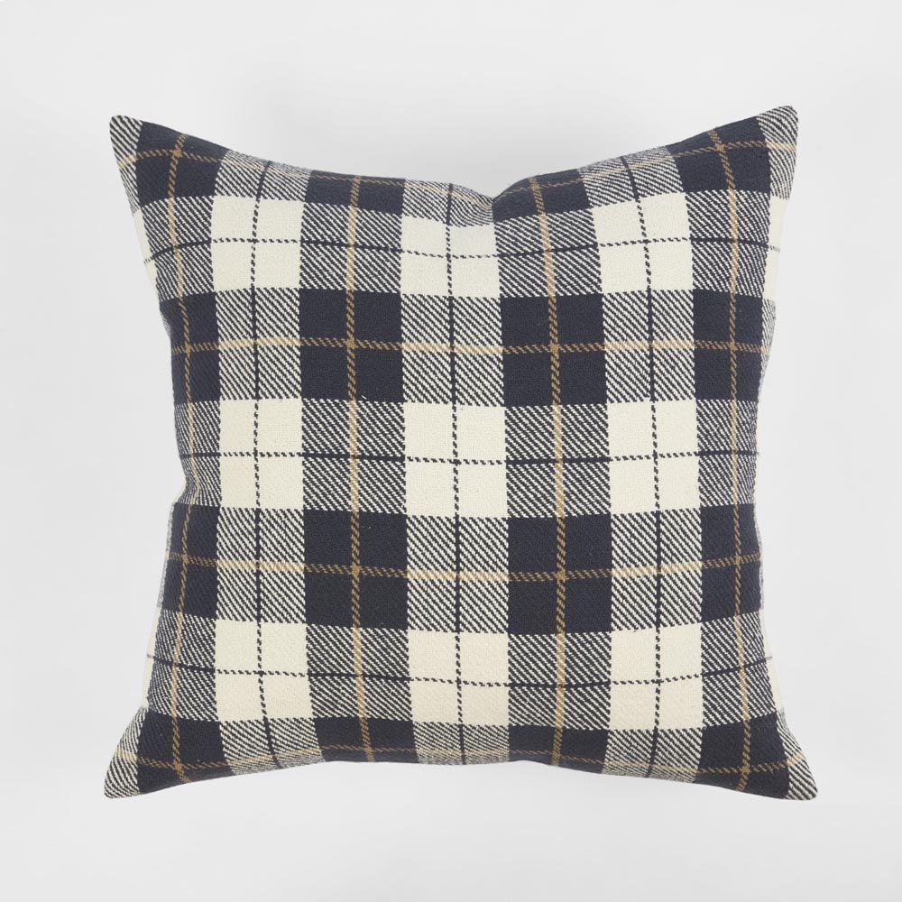 Hickory Cushion Cover 50X50Xm Black/White