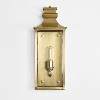 Westpoint Outdoor Wall Light Medium Antique Brass