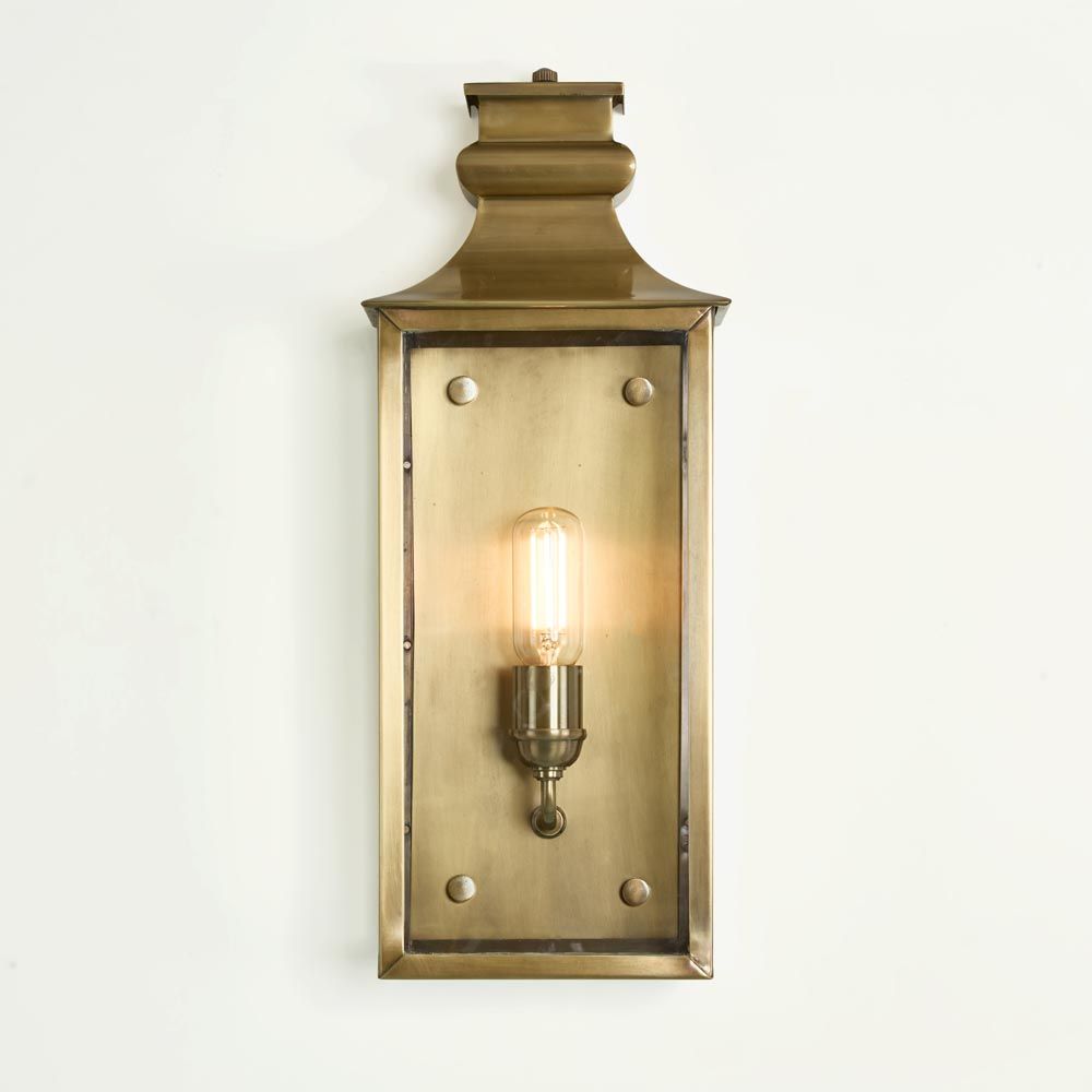 Westpoint Outdoor Wall Light Medium Antique Brass