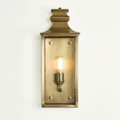 Westpoint Outdoor Wall Light Medium Antique Brass