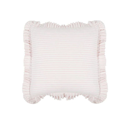 Tick Frill Cushion 50X50 Pink