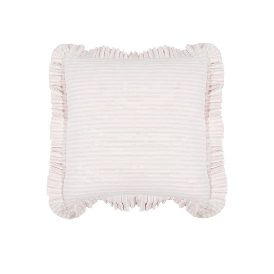 Tick Frill Cushion 50X50 Pink