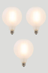 Set Of 3 G125 Led Filament - Porcelain Frosted - 10W E27 2700K