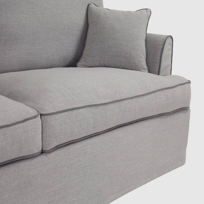 Byron Hamptons 3 Seat Sofa Pebble Grey