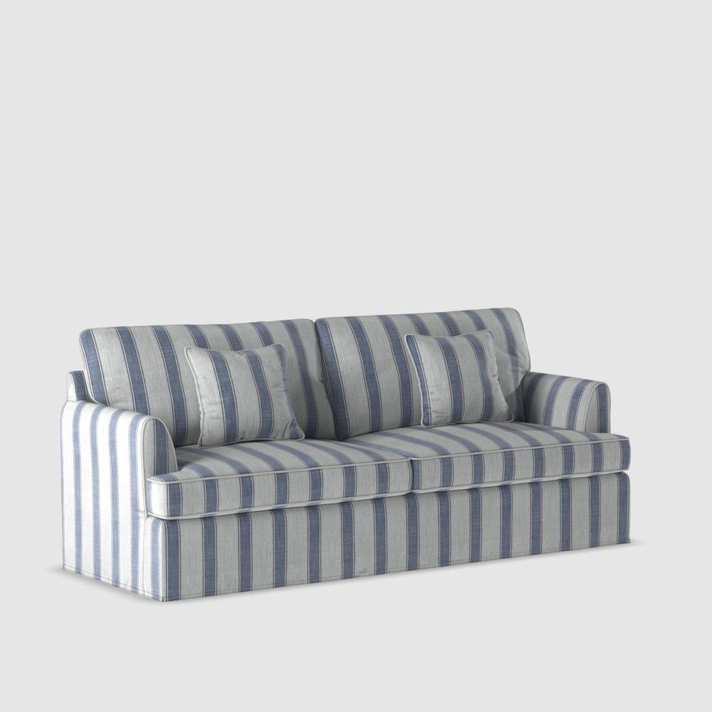 Byron Hamptons 3 Seat Sofa Blue Sky