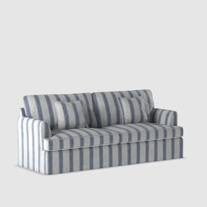 Byron Hamptons 3 Seat Sofa Blue Sky