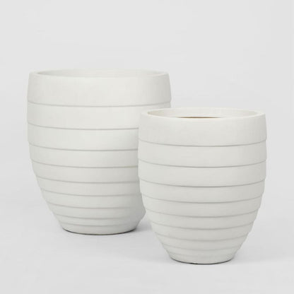 Jules Planter Set Of 2 White
