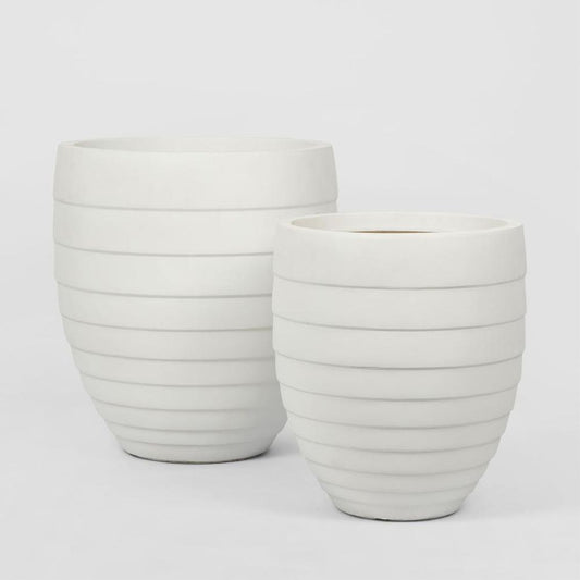 Jules Planter Set Of 2 White