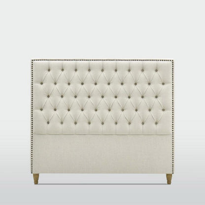 Queenscliff Tufted Bedhead Queen Beige