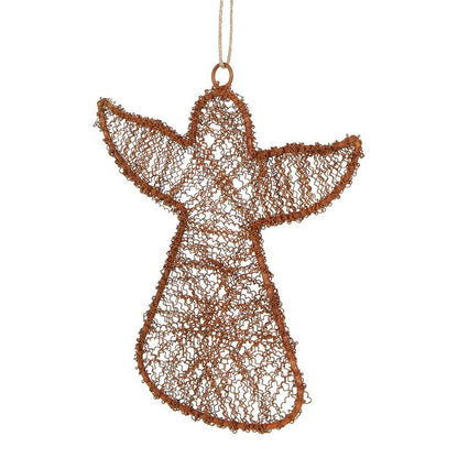 Dustle Wire Angel Decoration Large