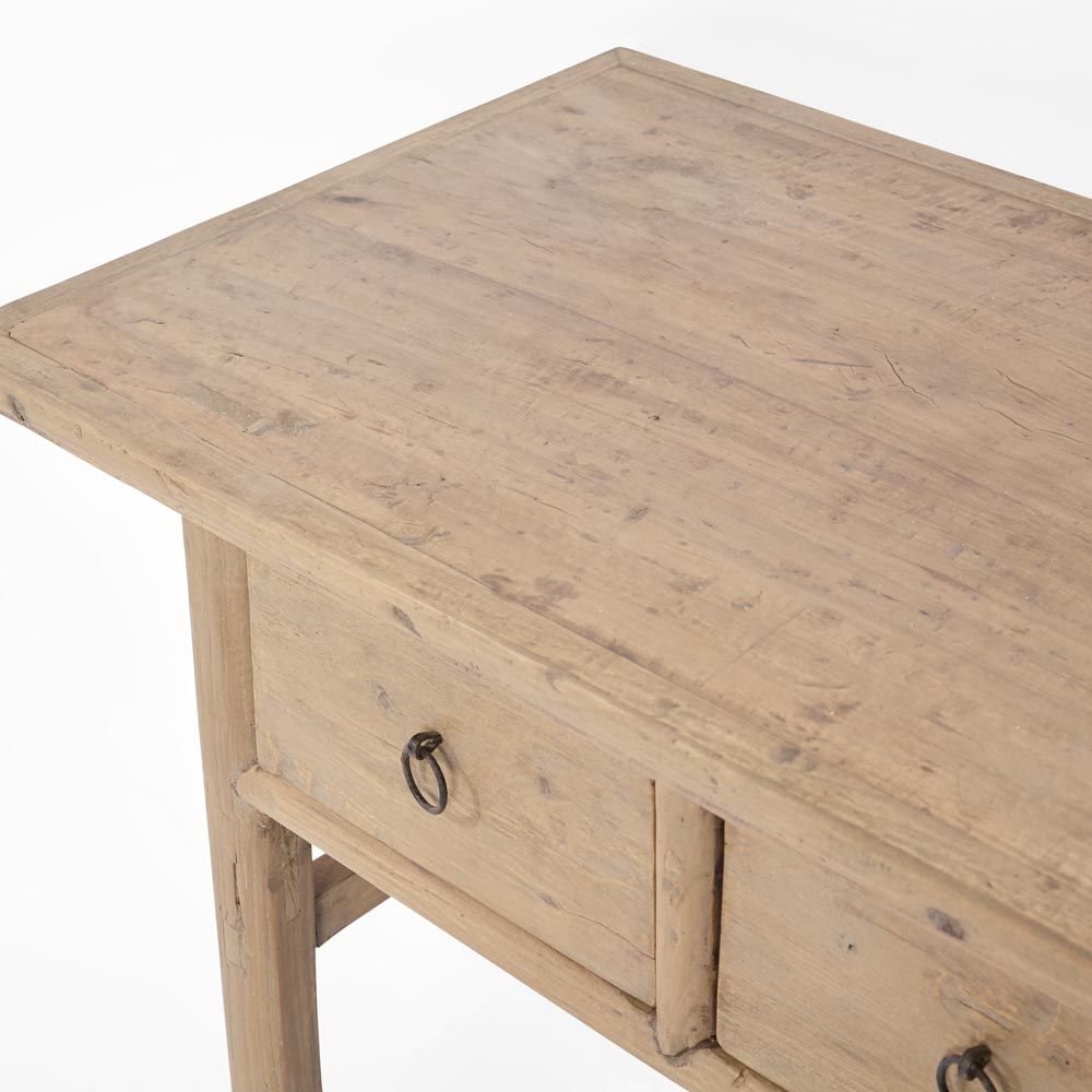 Shanxi 96Cm Table With Drawers 130 Years Old