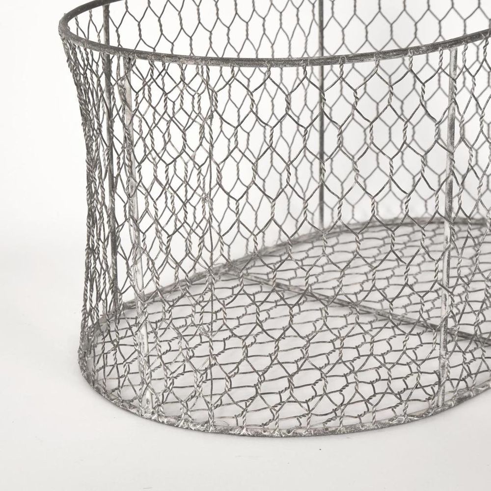 Chicken Wire Oval Basket S2