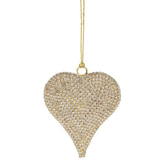 Rhinestone Cowboy Heart Ornament Small