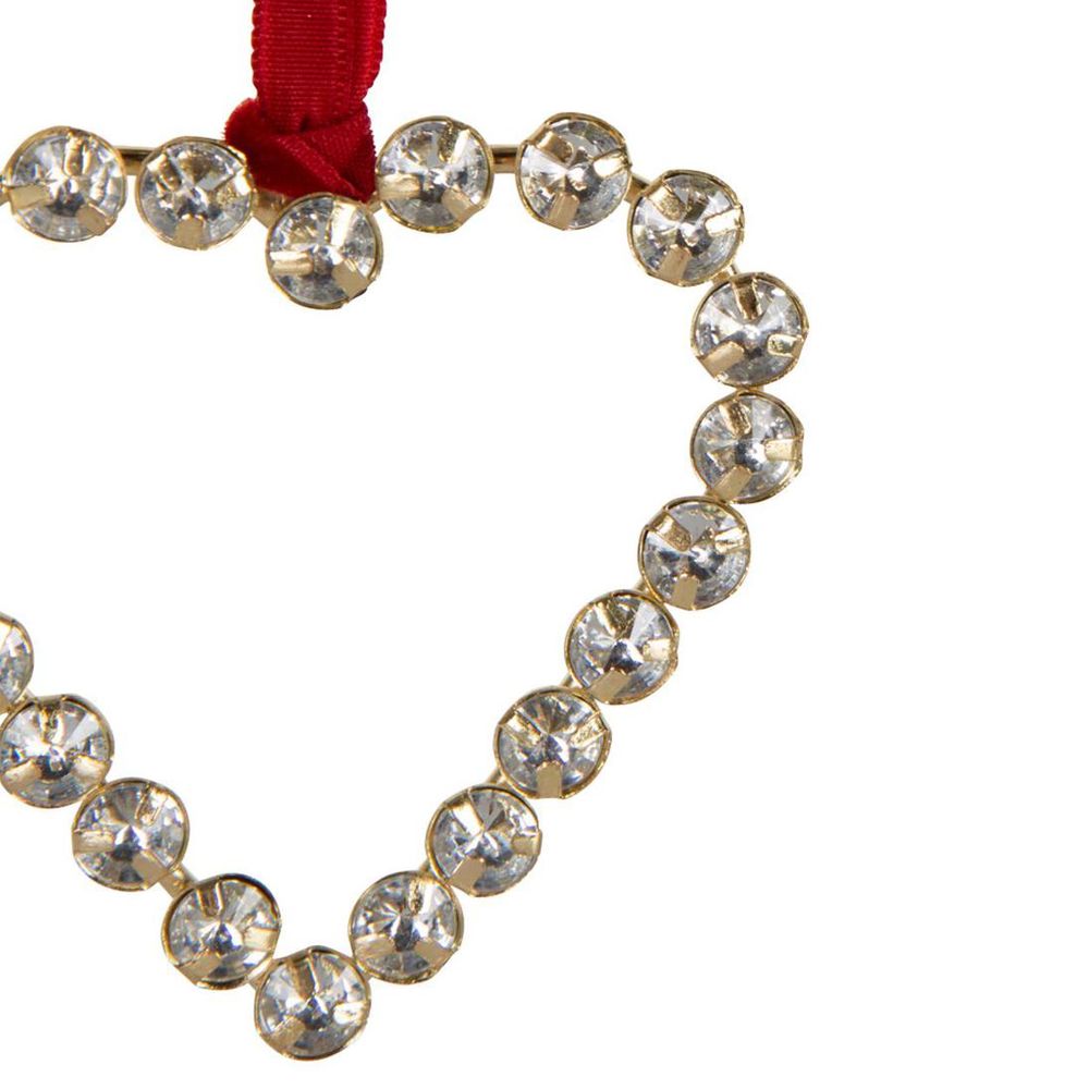 Bulgere Diamante Heart Ornament Small Gold