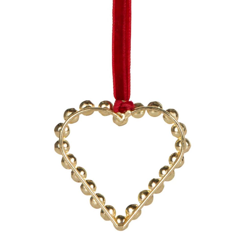 Bulgere Diamante Heart Ornament Small Gold